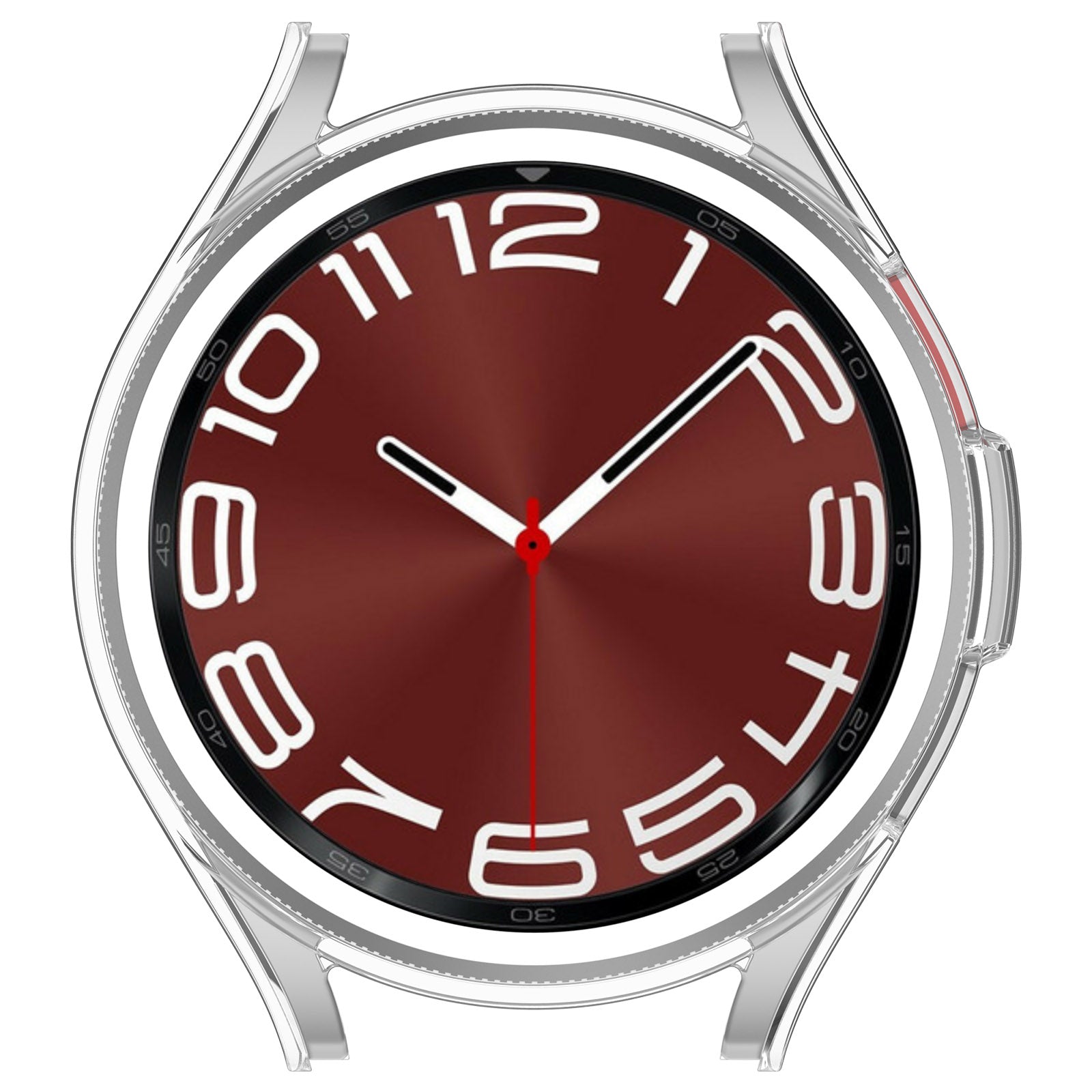 Hårdt pc-cover til Samsung Galaxy Watch6 Classic 43 mm, udhulet halvt indpakket beskyttelsescover - gennemsigtig Hårdt pc-cover til Samsung Galaxy Watch6 Classic 43 mm, udhulet halvt indpakket beskyttelsescover - gennemsigtig